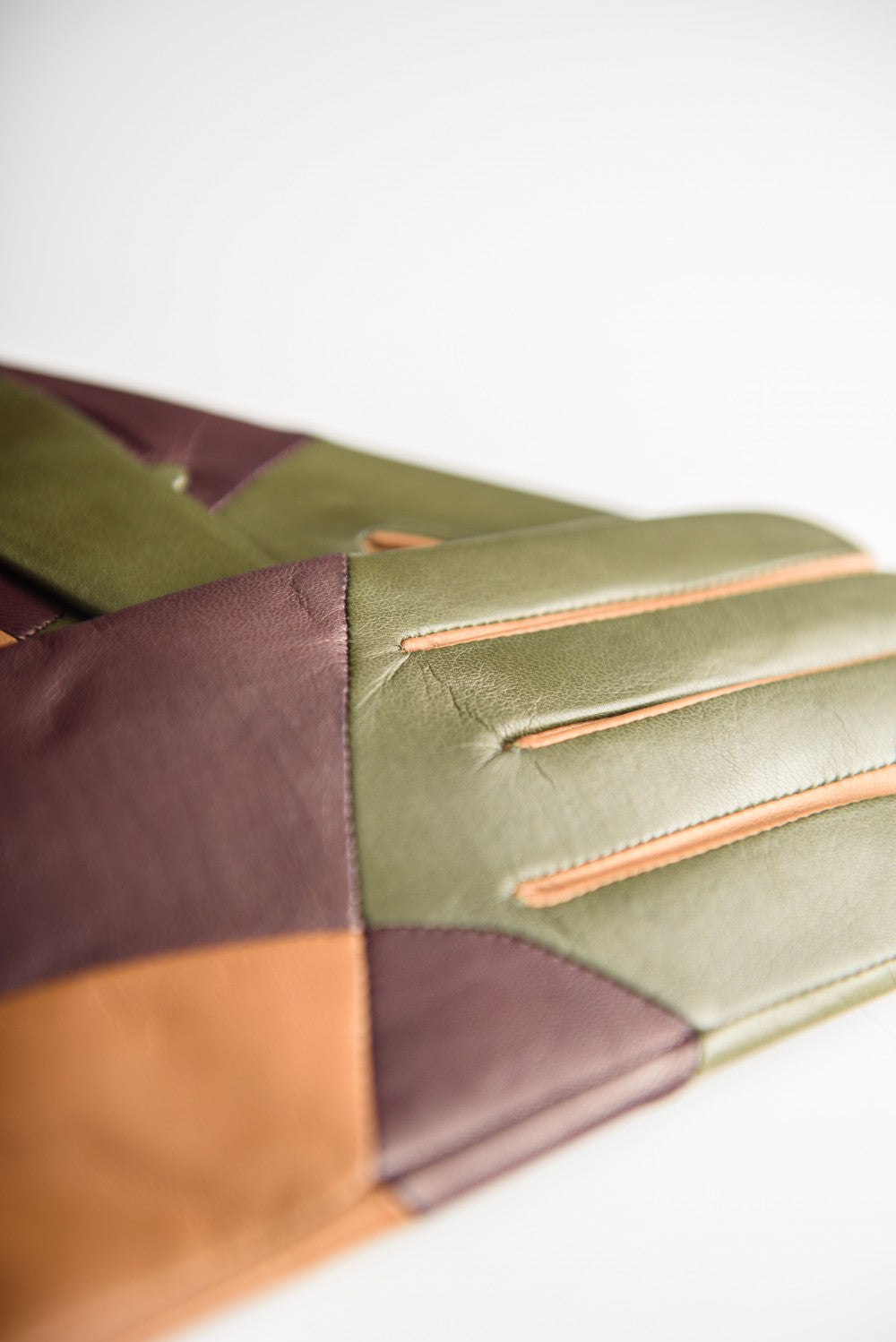 Zana women's leather gloves - Green, image 3