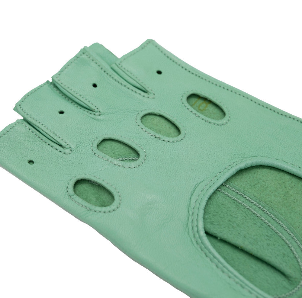 Lana Women's Leather Gloves - Water green, image 3