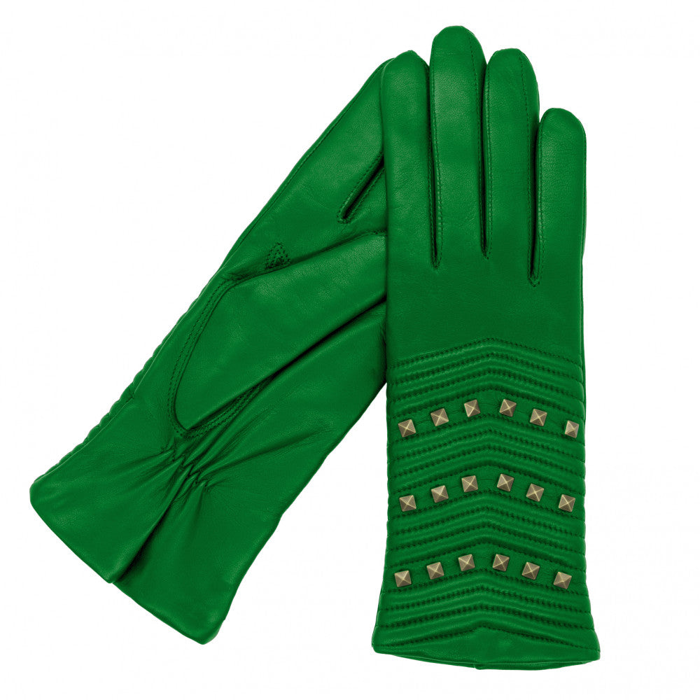 Zoe női bőrkesztyű - Kelly Green