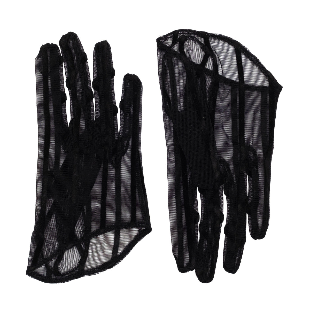 Eli Women's Tulle Gloves - Striped