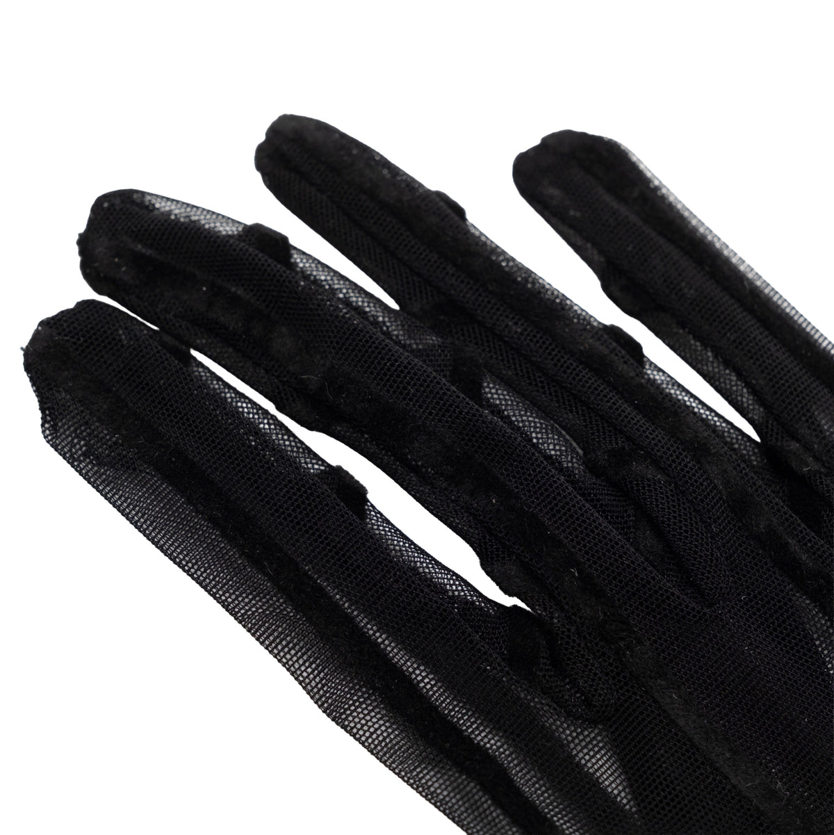 Eli Women's Tulle Gloves - Striped, image 2