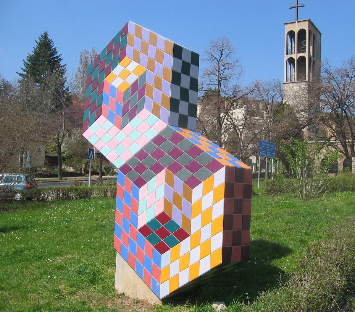 Vasarely-szobor, Pécs